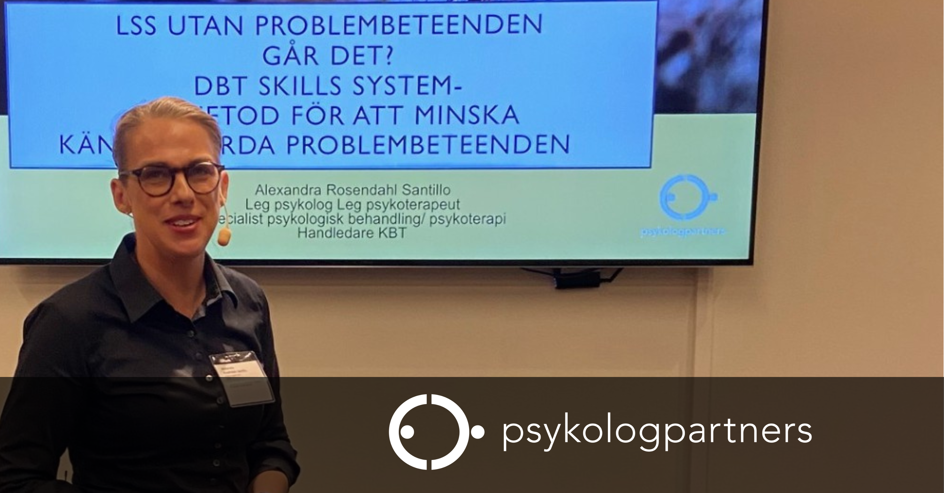 Alexandra Rosendahl Santillo medverkar på konferens med Socialstyrelsen och SKR i sin roll som psykologkonsult på Psykologpartners