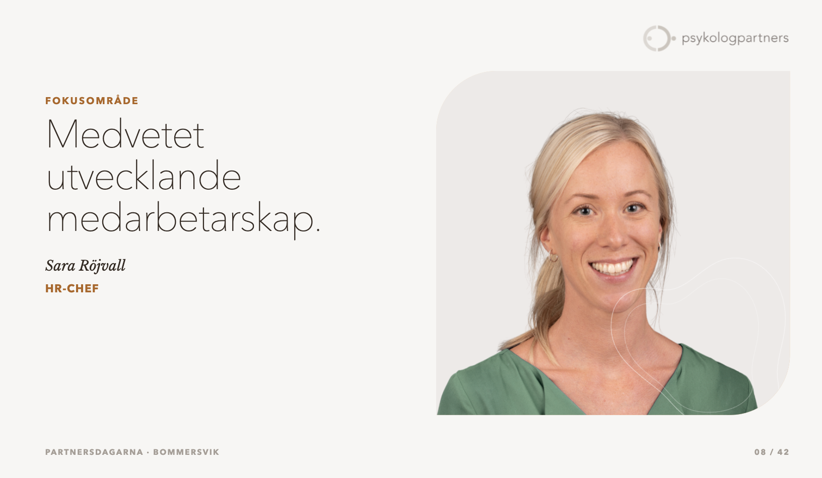 Psykologpartners HR-chef Sara Röjvall