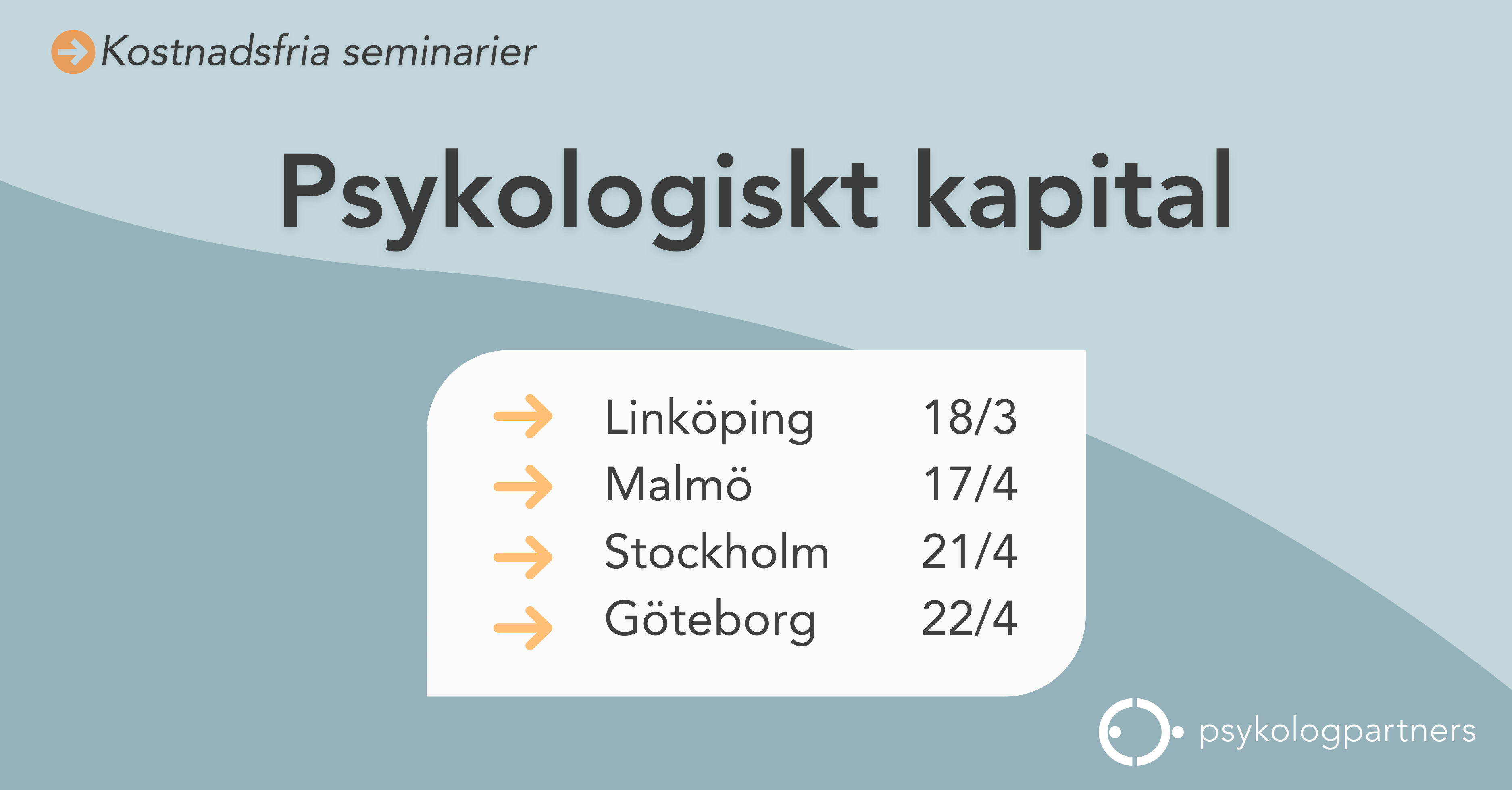 Psykologpartners frukostseminarier om psykologiskt kapital