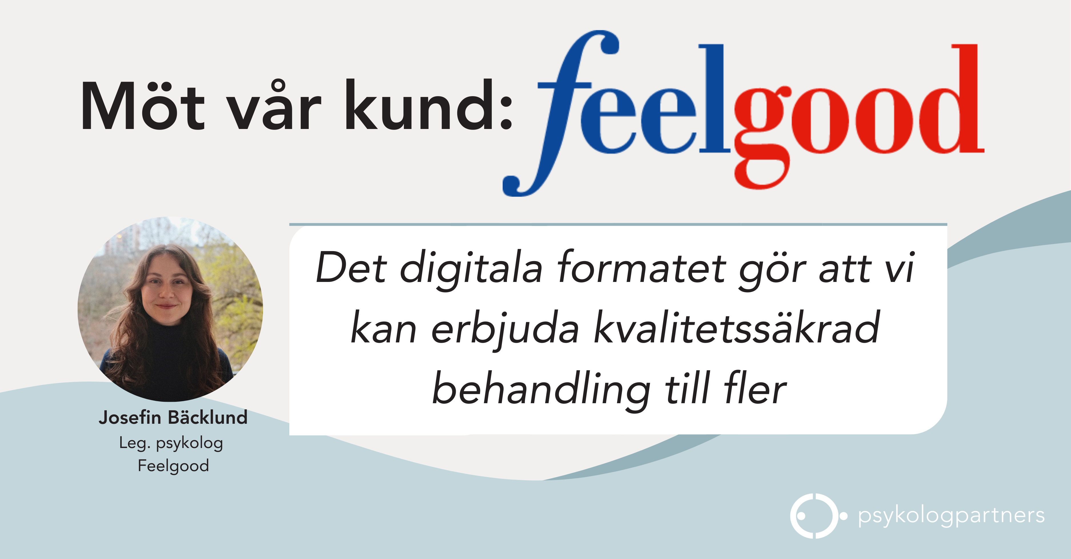 Psykologpartners levererar iKBT till feelgood