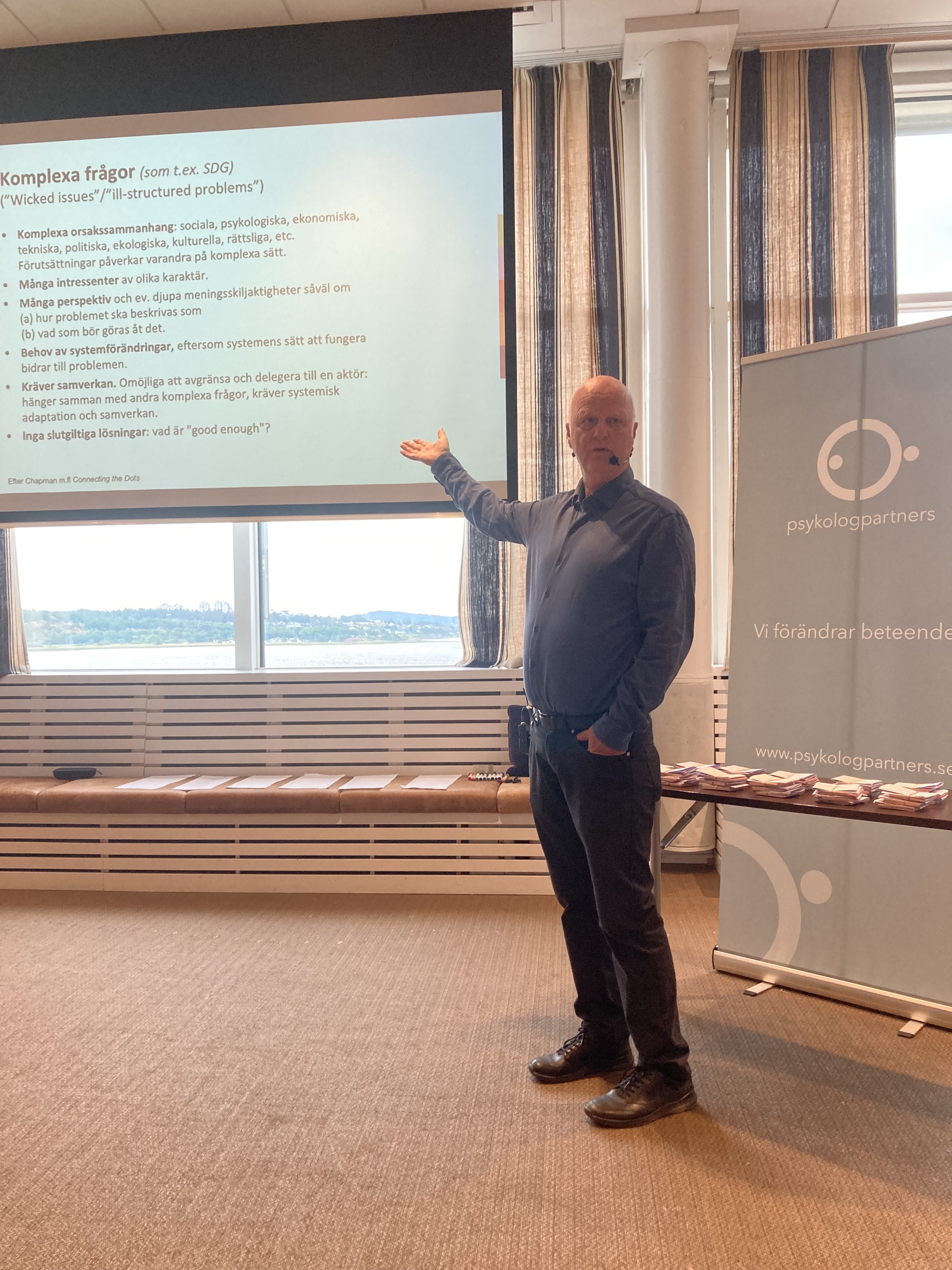 Thomas Jordan bjöds in på Psykologpartners konferens "Partnersdagarna" som iår hölls på Stenungsbadens Yacht Club.